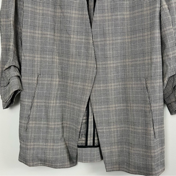 Babaton Power Hip Blazer Size 2 Grey Plaid - Picture 6 of 11